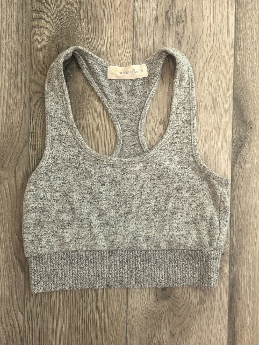 Ocean Drive Heather Gray Racerback Bralette